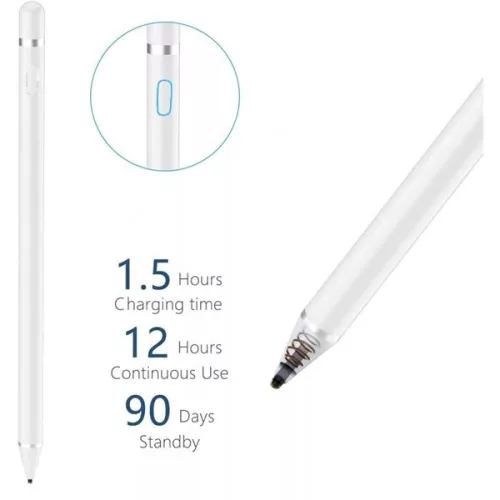 DEVIA Tech-Protect Active Stylus Pen aktív toll rajzoláshoz,jegyzeteléshez, Android/iOS/Windows 10 - fehér