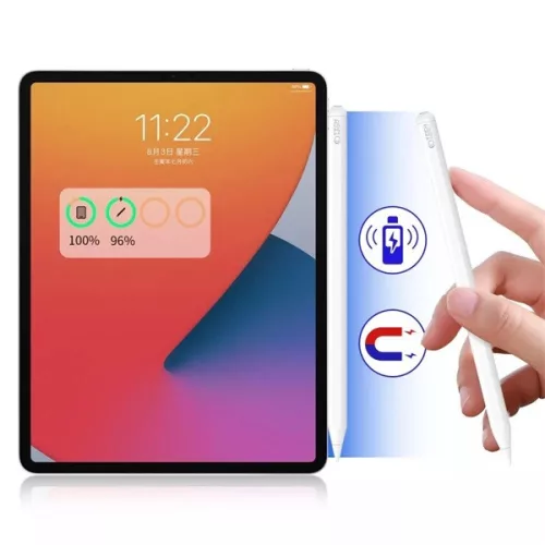 DEVIA Tech-Protect Digital Magnetic Stylus Pen-2 aktív toll rajzhoz, jegyzethez, Apple iPad-hez - fehér