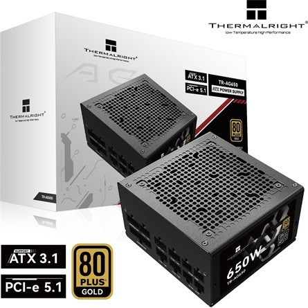 Thermalright AG-650 ATX desktop tápegység 650W 80+ Gold BOX