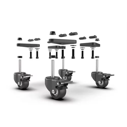 Trak Racer Szimulátor kiegészítő - Universal Caster Wheels with Brake & Mounting Brackets