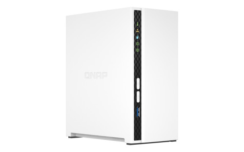 QNAP 2 bay ARM 4C 2.0GHz , 2 x SATA 6Gb/s 3.5"/2.5", 2GB RAM on-board, 1 x GbE , 1 x
