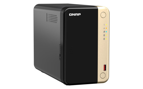 QNAP 2-Bay desktop NAS, Intel® Celeron® N5105/N5095 quad-core, 8 GB DDR4 onboard not