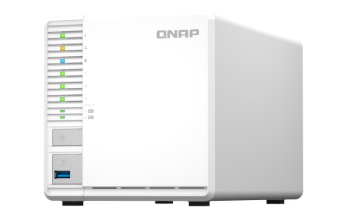 QNAP 3-Bay desktop NAS, Intel® Celeron® N5105/N5095 quad-core, 8 GB onboard not expan