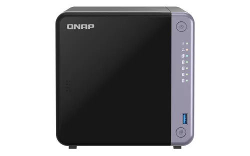 QNAP 4-bay 3.5" desktop NAS, AL524 4C 2.0GHz, 4GB DDR4 RAM (max 16GB), 1 x 10GbE SFP+