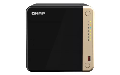 QNAP 1U 4-Bay rackmount NAS, Intel® Celeron® N5105/N5095 quad-core, 8GB RAM onboard (