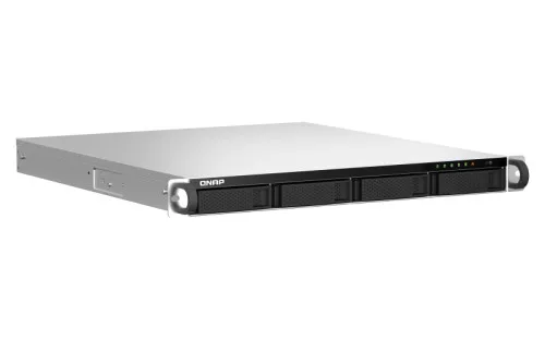 QNAP 1U 4-Bay rackmount NAS, Intel® Celeron® N5105/N5095 quad-core, 8GB RAM onboard (