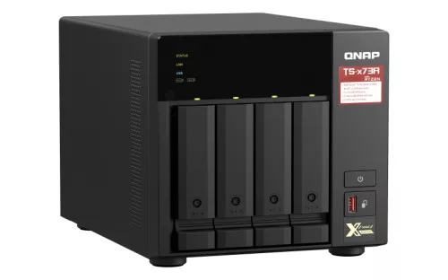 QNAP 4-bay NAS, AMD Ryzen V1000 series V1500B 4C/8T 2.2GHz, 8GB DDR4 RAM (2 x SODIMM