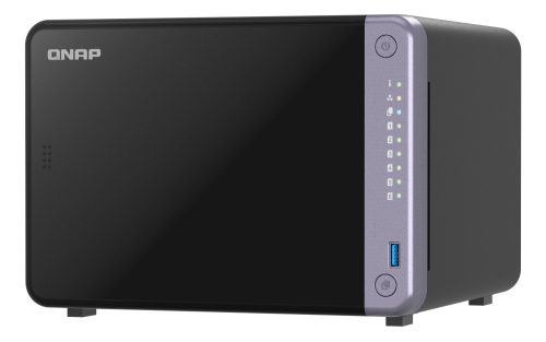 QNAP 6-bay 3.5" desktop NAS, AL524 4C 2.0GHz, 4GB DDR4 RAM (max 16GB), 2 x 10GbE SFP+
