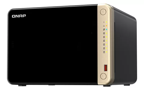 QNAP 6-Bay desktop NAS, Intel® Celeron® N5105/N5095 quad-core, 8 GB onboard not expan