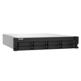   QNAP 8-Bay quad-core 1.7 GHz rackmount NAS with 250W PSU, 4GB DDR4 UDIMM RAM (max 16G