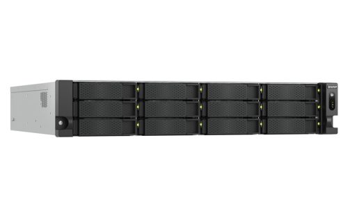 QNAP 2U 12-bay 3.5" SATA HDD NAS, AMD Ryzen 5 7000 series 6C12T (boost up to 5.1 GHz)