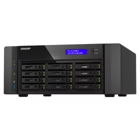   QNAP 12-Bay U.2 NVMe PCIe Gen4 x4 all-flash desktop NAS, AMD EPYC 16-core 7302P up to