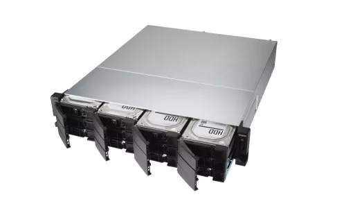 QNAP 18-Bay SATA 6Gbps (12 x 3.5" + 6 x 2.5") 2U NAS, Intel Xeon D-1622 4 cores / 8 t