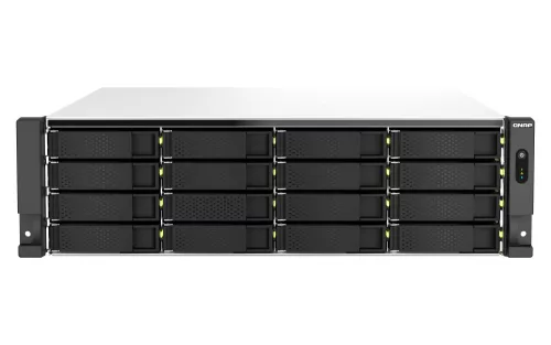 QNAP 22-Bay 3U rackmount NAS, Intel® Xeon® E-2378 8 cores / 16 threads 2.6 GHz proces