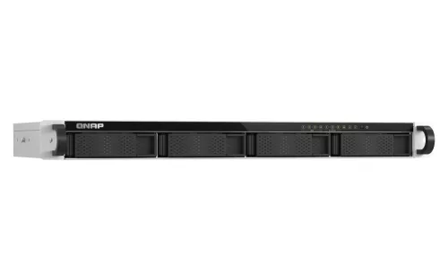 QNAP 1U 4-bay  3.5" SATA + 3 x E1.S/PCIe M.2 2280 short depth 12" rackmount NAS, Inte
