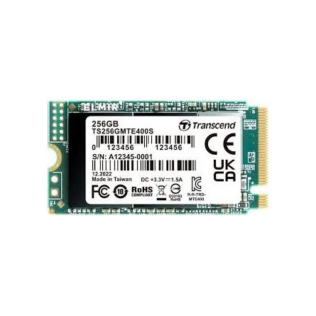 Transcend 400S 256GB PCIe x4 (3.0) M.2 2242 SSD zöld