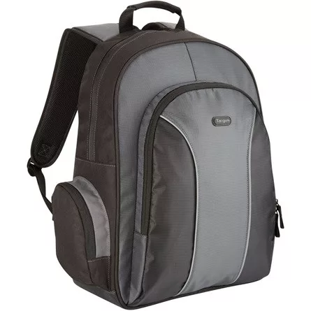 TARGUS Notebook hátizsák TSB023EU, Essential 15.4-16" Laptop Backpack - Black/Grey