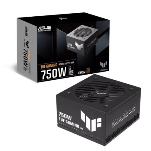 ASUS TÁP Asus TUF Gaming 750W - TUF-GAMING-750B-EVO - 80+ Bronze - Moduláris - fekete tápegység