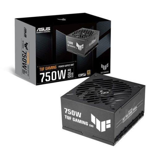 ASUS TÁP Asus TUF Gaming 750W - TUF-GAMING-750G-EVO - 80+ Gold - Moduláris - fekete tápegység