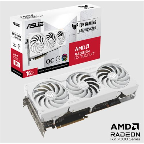 ASUS VGA ASUS AMD RX 7800 XT 16GB D6 - TUF-RX7800XT-O16G-WHITE GAMING