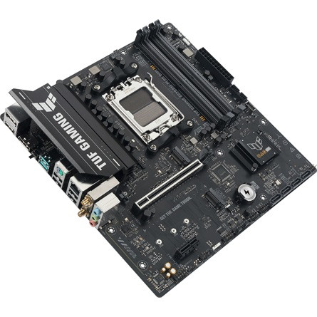 Asus Alaplap - AMD TUF GAMING A620AM-PLUS WIFI AM5 (A620, 4xDDR5 7600+MHz, 1x 2,5 Gb LAN, 2xM.2, 4xSATA3, HDMI+2xDP)