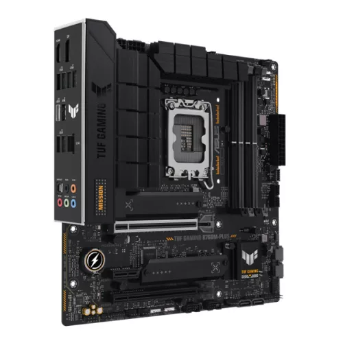Asus Alaplap - Intel TUF GAMING B760M-PLUS s1700 (B760, 4xDDR5 7200+MHz, 4xSATA3, 2xM.2, HDMI+DP)