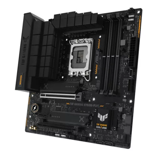 Asus Alaplap - Intel TUF GAMING B760M-PLUS s1700 (B760, 4xDDR5 7200+MHz, 4xSATA3, 2xM.2, HDMI+DP)