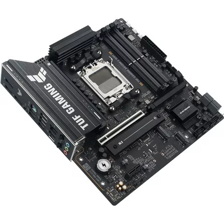 Asus Alaplap - AMD TUF GAMING B850M-E WIFI AM5 (B850, MicroATX, 4xDDR5 8000+MHz, 4xSATA3, 3x M.2, HDMI+2xDP)