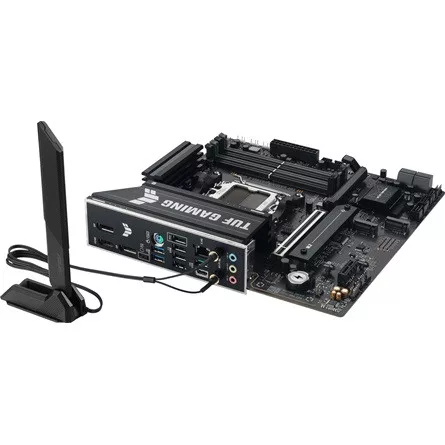 Asus Alaplap - AMD TUF GAMING B850M-E WIFI AM5 (B850, MicroATX, 4xDDR5 8000+MHz, 4xSATA3, 3x M.2, HDMI+2xDP)
