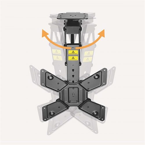 Nedis TVCM5850BK motoros mennyezeti / plafon TV / monitor állvány/tartó konzol, 23-65", dönthető, forgatható, WIFI, 30kg