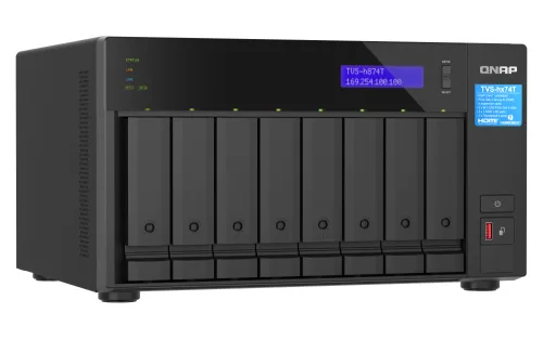 QNAP 8-bay QuTS hero NAS, Intel® Core™ i9 16-core (8 Performance cores + 8 Efficient