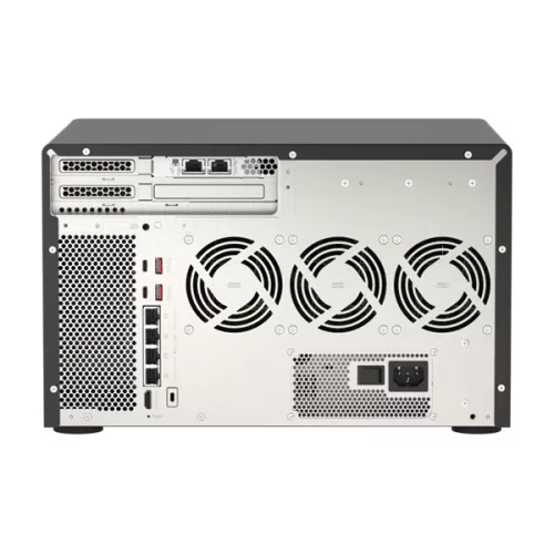 QNAP NAS 12 fiókos TVS-h1288X-W1250-16G XEON 6x3,3GHz, 2x8GB RAM, 4x2.5G/1G/100M,  2 x 10GBASE-T (10G/1G)