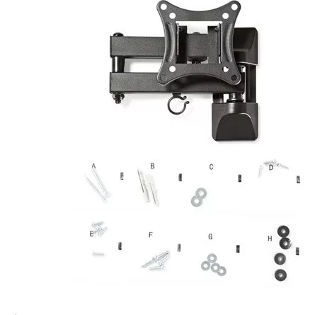 Nedis TVWM1510BK 13"-27" monitor TV fali tartó fekete