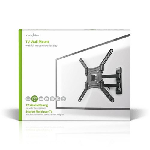 Nedis TVWM1530BK 23"-55"  LCD TV / monitor fali tartókonzol, maximum 30 kg, forgatható dönthető, 3 forgáspont