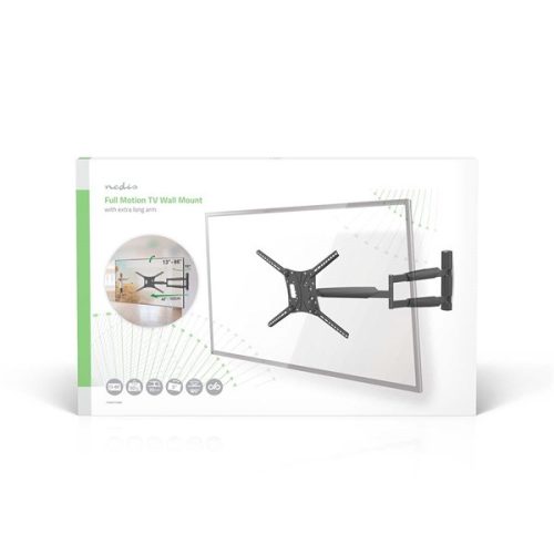 Nedis TVWM1790BK 13"-86"  LCD TV / monitor fali tartókonzol, maximum 60 kg, forgatható dönthető, 3 forgáspont