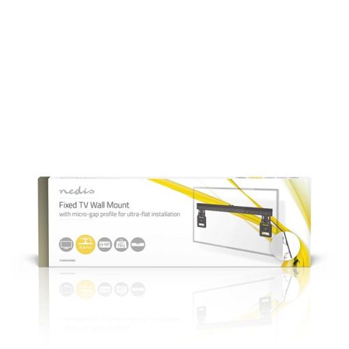 Nedis TVWM5090BK LCD TV / monitor fali tartó konzol, 43-100" Max. teherbírás: 75 kg, faltáv:9,5mm