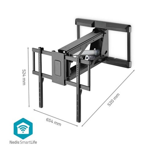 Nedis TVWM5880BK LCD TV / monitot motoros fali tartó konzol, 32-75", max. teherbírás 35 kg, távirányító