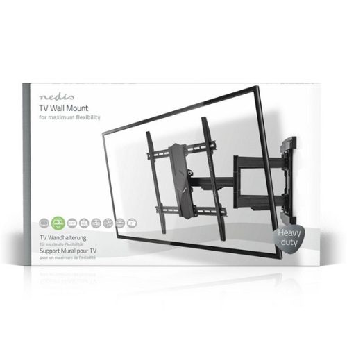 Nedis TVWM6570BK 43"- 100" LCD TV / monitor fali tartókonzol, maximum 70 kg, forgatható / dönthető, 3 forgáspont
