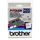 Brother TX251 Tape 24mm BLACK ON WHITE TAPE festékszalag fekete-fehér