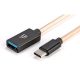 ifi USB-C -> USB-A 3.0 M/F OTG adatkábel 0.12m fekete-arany