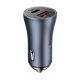 Baseus CHG Baseus Golden Contactor Pro Dual Quick Car Charger U+C 40W autós gyorstöltő, szürke