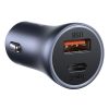 Baseus CHG Baseus Golden Contactor Pro Dual Quick Car Charger U+C 40W autós gyorstöltő, szürke