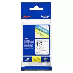 Brother TZe-231CIV 12mm festékszalag fehér-fekete