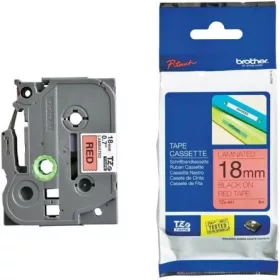   Brother TZe441 18mm piros alapon fekete festékszalag piros-fekete