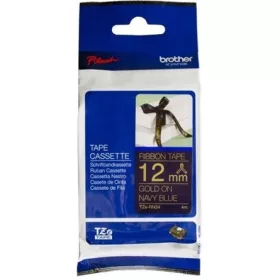   Brother TZERN34 tape 12mm Gold/Navy-blue ribbon festékszalag sárga-kék