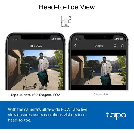 TP-LINK Okos Videó Kapucsengő, TAPO D230S1