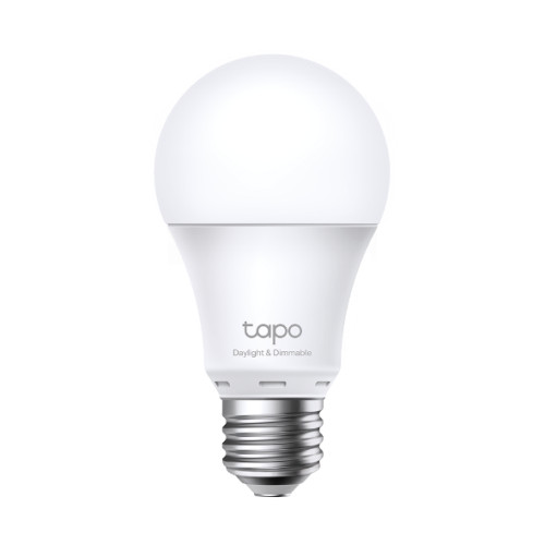 TP-Link Okos Izzó - Tapo L520E (230V; E27; 2,4GHz WiFi; 806 lumen; 8W; 4000 Kelvin; Távoli hozzáférés; Ütemezés)