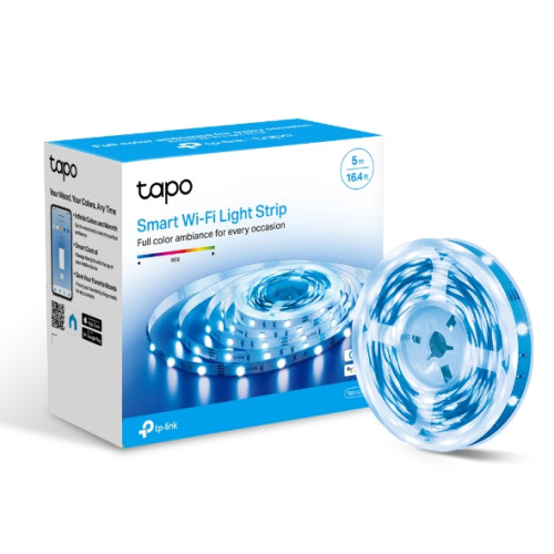 TP-Link Okos LED szalag - Tapo L900-5 (230V; 13.5 W; 2,4GHz WiFi; Szabályozható; Távoli hozzáférés)