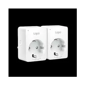   TP-Link Okos Dugalj - Tapo P100 2-pack (230V-10A; 2,4GHz WiFi; Távoli hozzáférés; Ütemezés; Távoli mód)