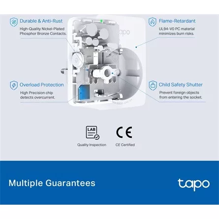 TP-LINK Okos Dugalj Wi-Fi-s Mini, Fogyasztás mérővel, TAPO P110M